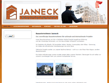 Tablet Screenshot of bauunternehmen-janneck.de